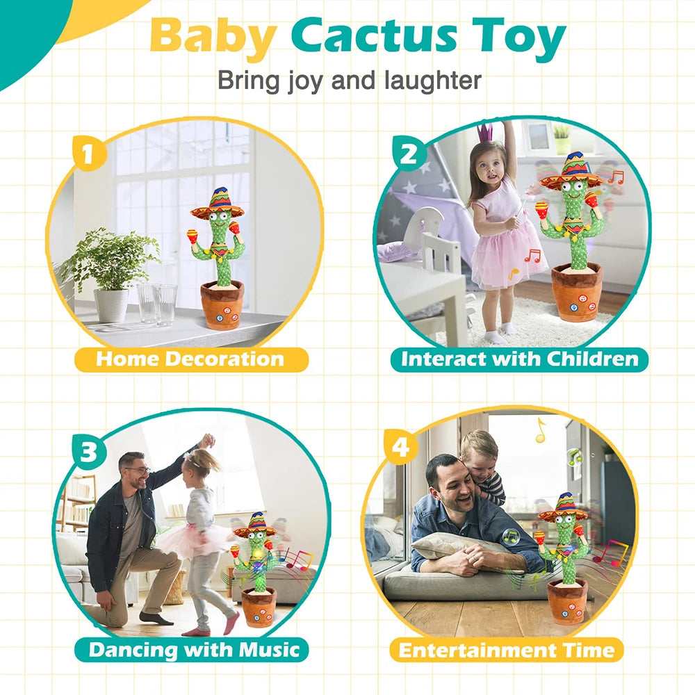 Dancing TalkBack Cactus Toy for Kids ATHLEXES
