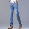 Light Blue Slim Fit Stretch Jeans for Men ATHLEXES