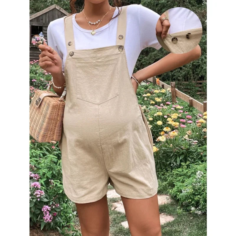 Chic Plus Size Maternity Jumpsuit for Summer Bliss ATHLEXES