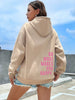 Happy Vibes Pink Letter Streetwear Hoodie ATHLEXES
