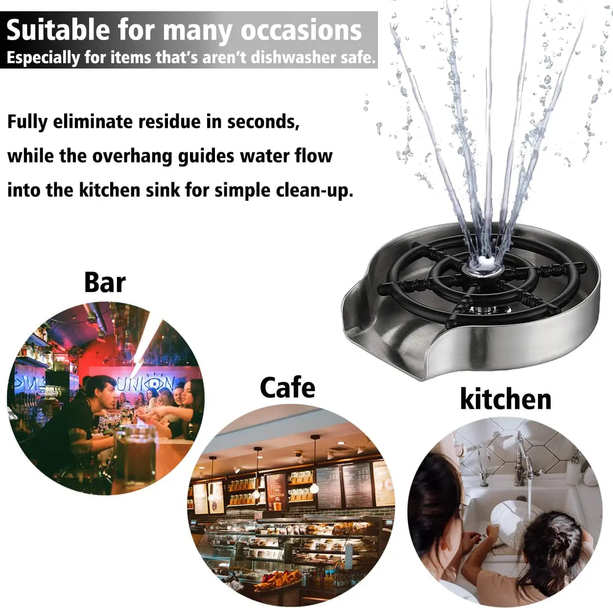 EcoClean Automatic Glass Cup Washer ATHLEXES