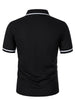 Luxe Lapel Solid Color Men's Short Sleeve Polo ATHLEXES
