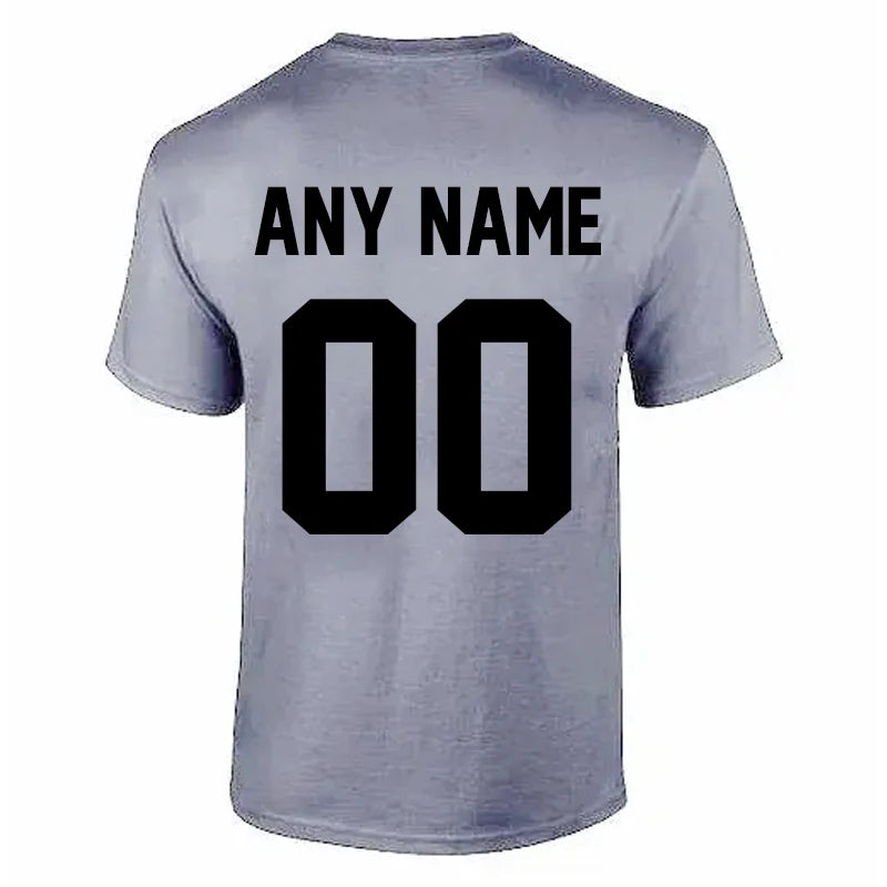 Custom NAME & NUMBER Cotton Tee for Men 4XL 5XL ATHLEXES