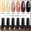 NailArt Pro 6pc UV Gel Polish Kit for Manicure ATHLEXES