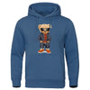 Cozy Teddy Bear Print Hoodie for Men ATHLEXES