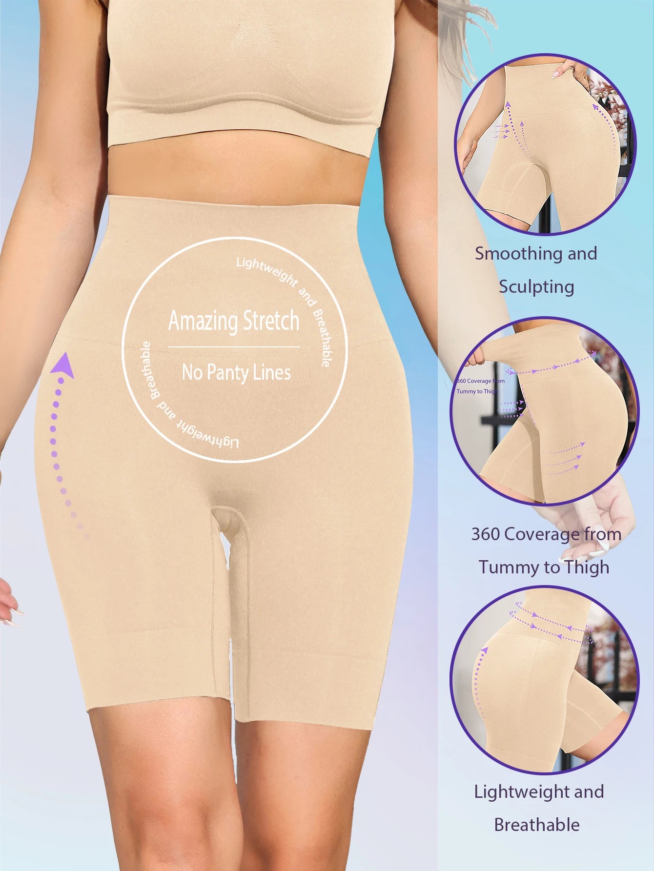 SculptFit High Waist Tummy Control Shorts ATHLEXES