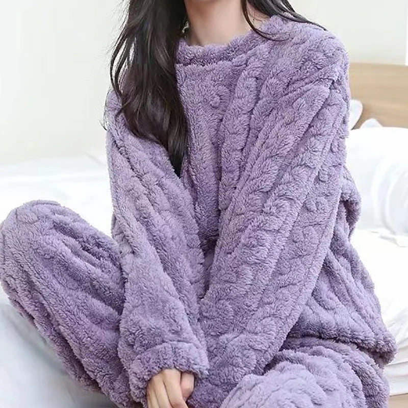 LuxVelvet Women's Winter Pajama Set ATHLEXES