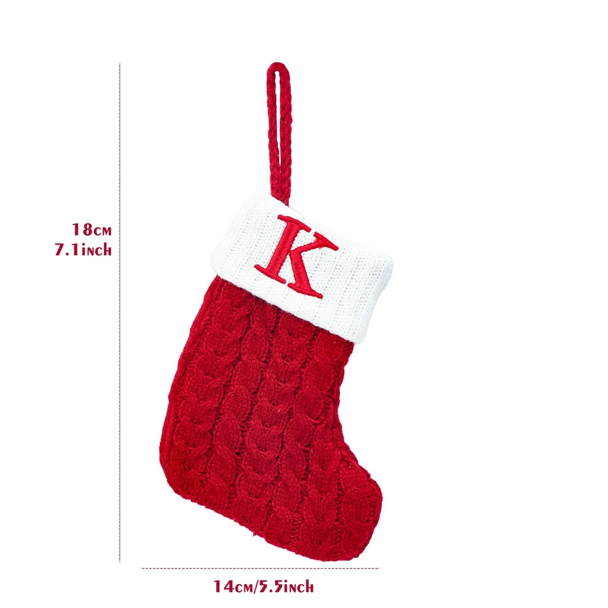 Festive Knitted Christmas Letter Stockings 2024 ATHLEXES
