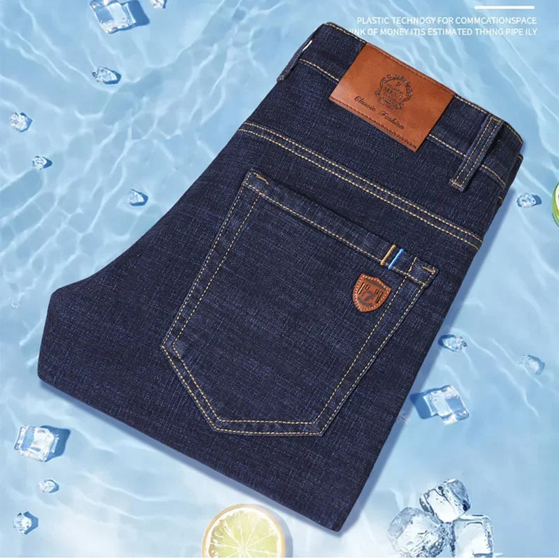 Classic Stretch Straight Fit Denim Jeans for Men ATHLEXES