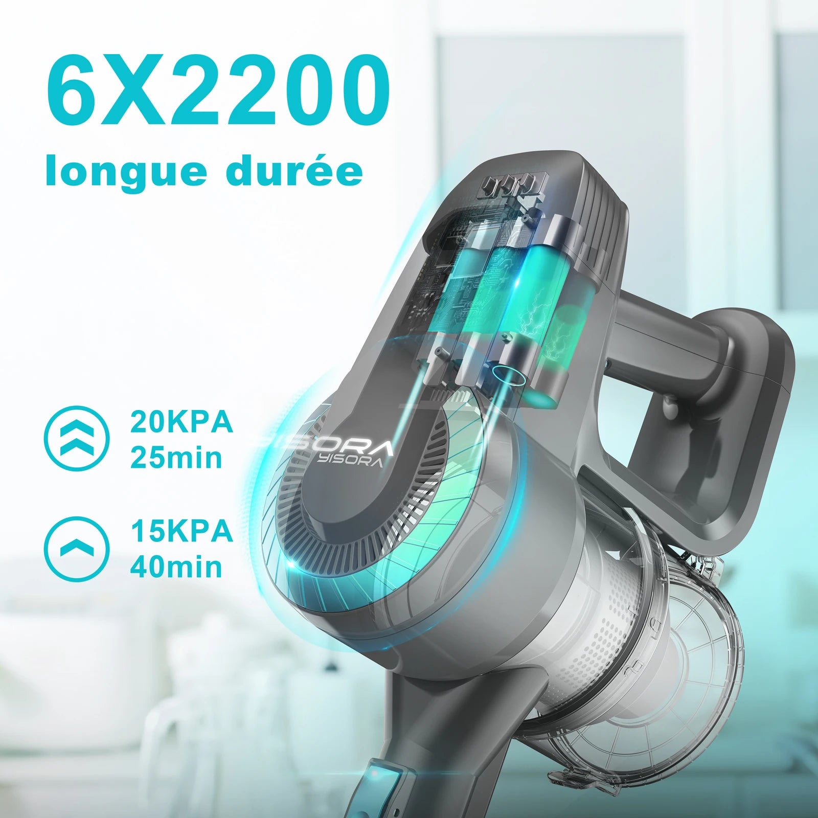 YISORA Ultra Lightweight Cordless Vacuum Cleaner ATHLEXES