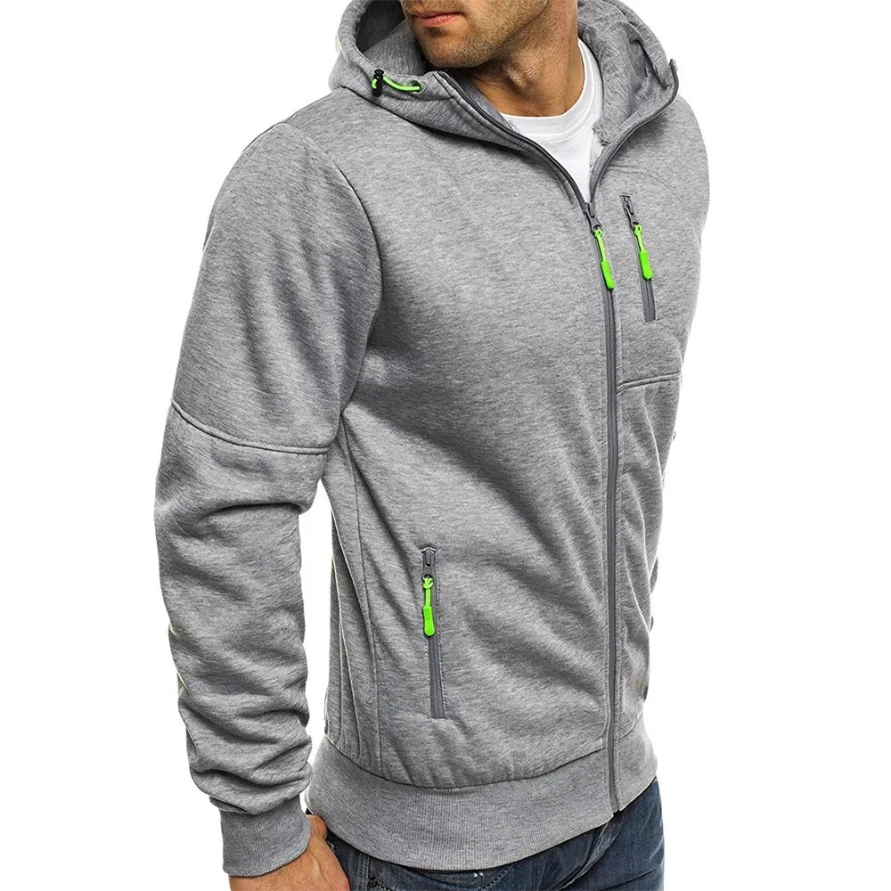 UrbanStyle Men's Hooded Zipper Jacket with Custom Logo ATHLEXES