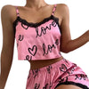 Elegant Spaghetti Strap Pajama Set for Women ATHLEXES