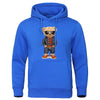 Cozy Teddy Bear Print Hoodie for Men ATHLEXES