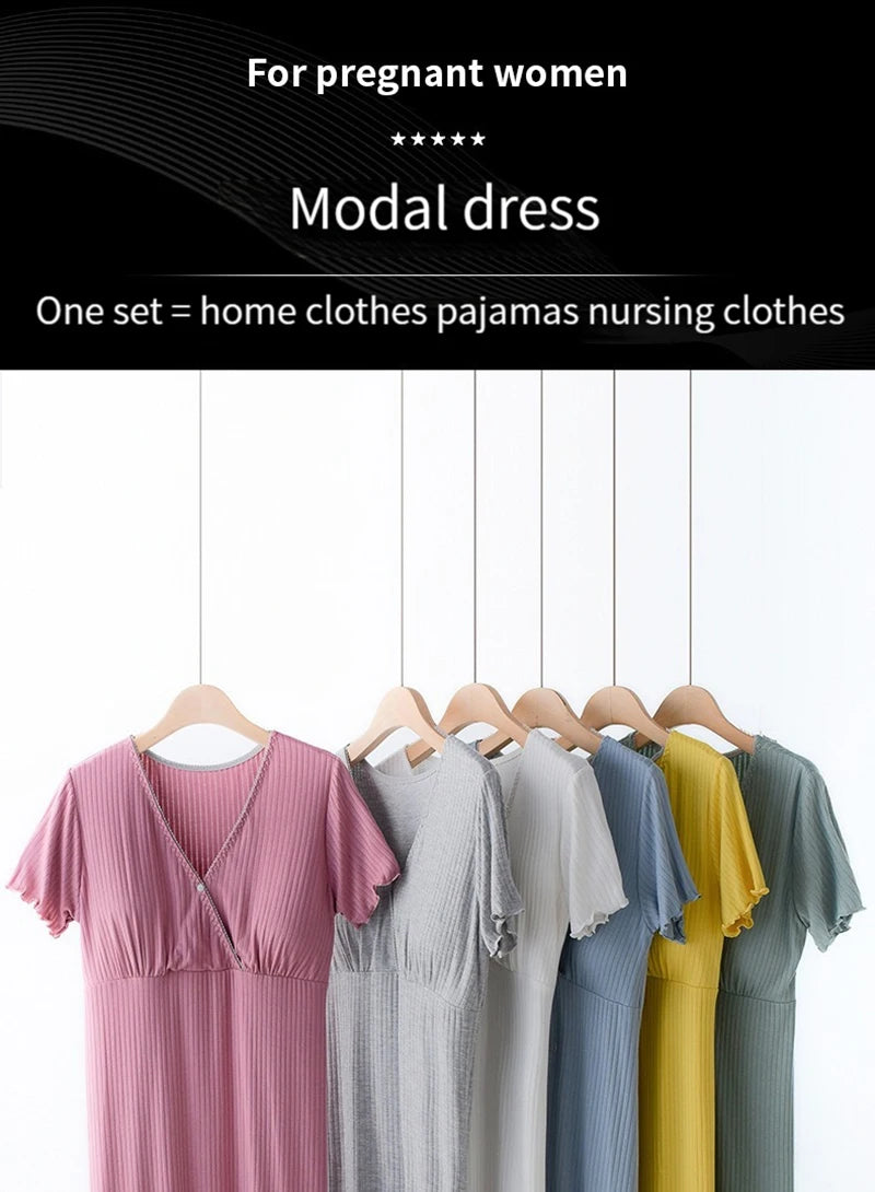 ComfortMaternity Modal Nursing Nightgown ATHLEXES