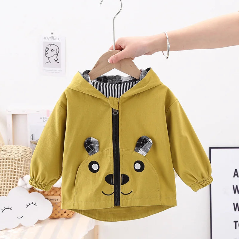 Spring Autumn Kids Sporty Hooded Jacket ATHLEXES