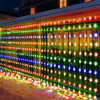 Twinkling Solar Fairy Curtain Lights for Outdoor Elegance ATHLEXES