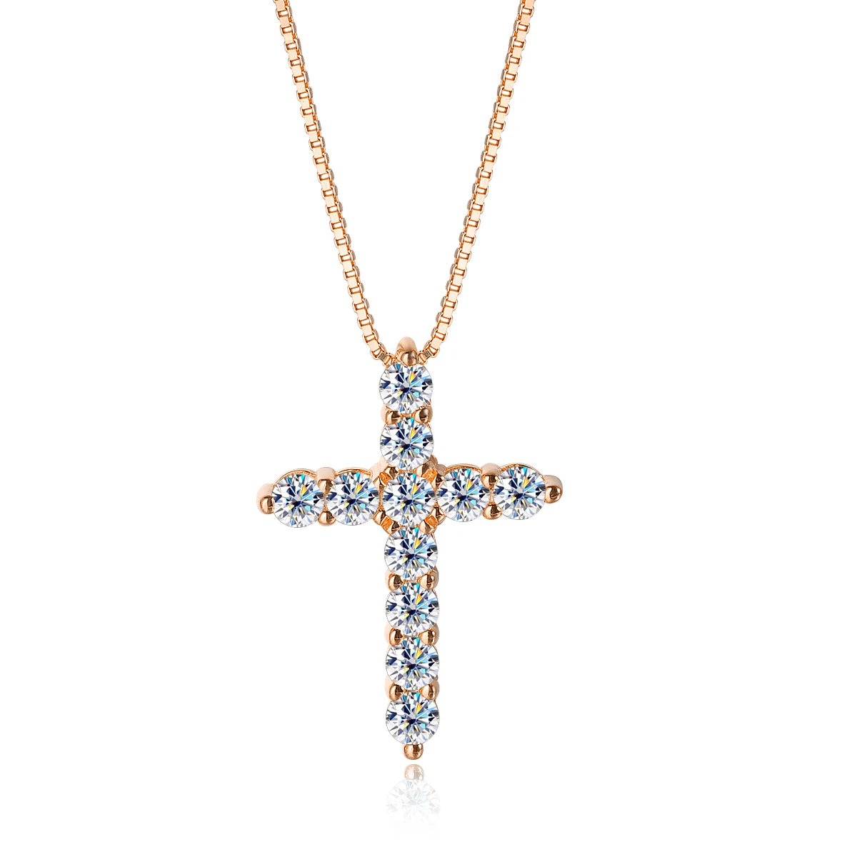 Moissanite Luxe Cross Pendant Necklace ATHLEXES