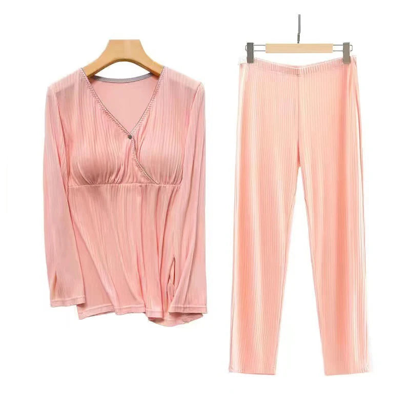 SereneMama Maternity Nursing Pajama Set ATHLEXES