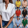 Chic V Neck Chiffon Blouse for Women ATHLEXES