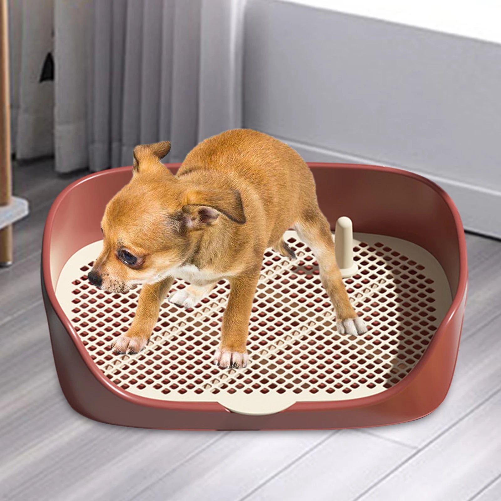 Pet Dog Toilet Portable Dog Potty Pan Trainer Litter Box Anti-Splash Pets Wc Toilet Puppy Kitten Cleaning Tool ATHLEXES