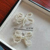 Elegant Pearl Bow Pendant Keychain for Handmade Sneakers ATHLEXES