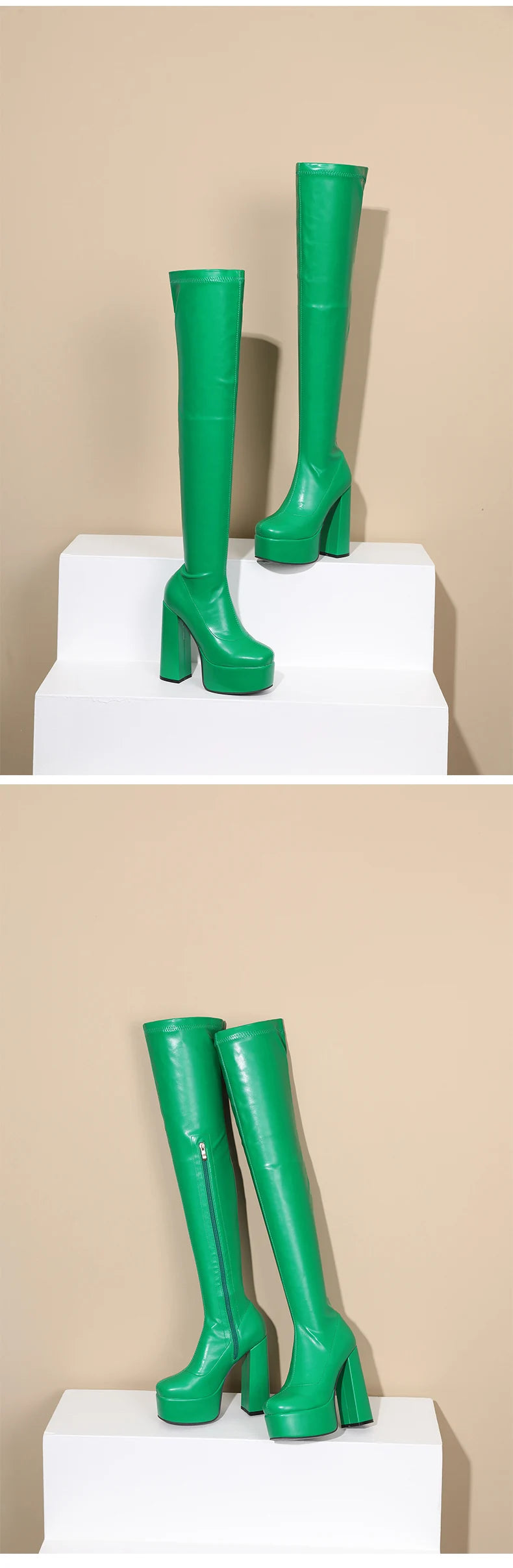 ChicSquare Over-The-Knee High Heel Boots ATHLEXES