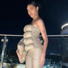 Goddess Glam Metallic Corset Top ATHLEXES