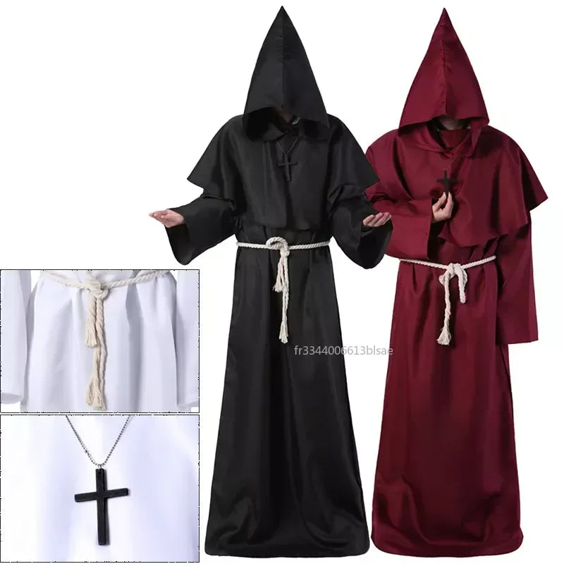 Mystic Monk Hooded Robe Costume for Halloween ATHLEXES