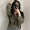 Elegant Casual White Long Sleeve Blouse ATHLEXES