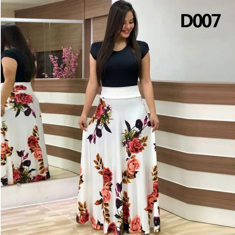 Boho Bliss Floral Maxi Dress for Summer ATHLEXES
