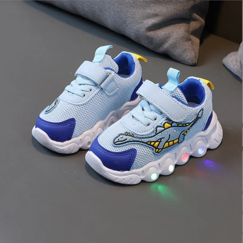 DinoGlow LED Sports Shoes for Kids ATHLEXES