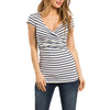 Chic Maternity Nursing Top - Sleeveless & Asymmetrical ATHLEXES