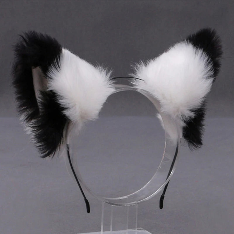 Lolita Fox Ear Faux Fur Cosplay Headband ATHLEXES