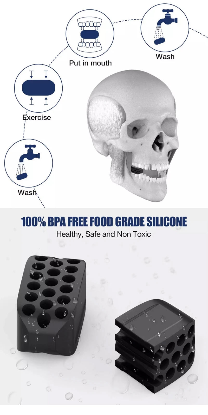 Jawline Sculpting Silicone Exerciser Ball ATHLEXES