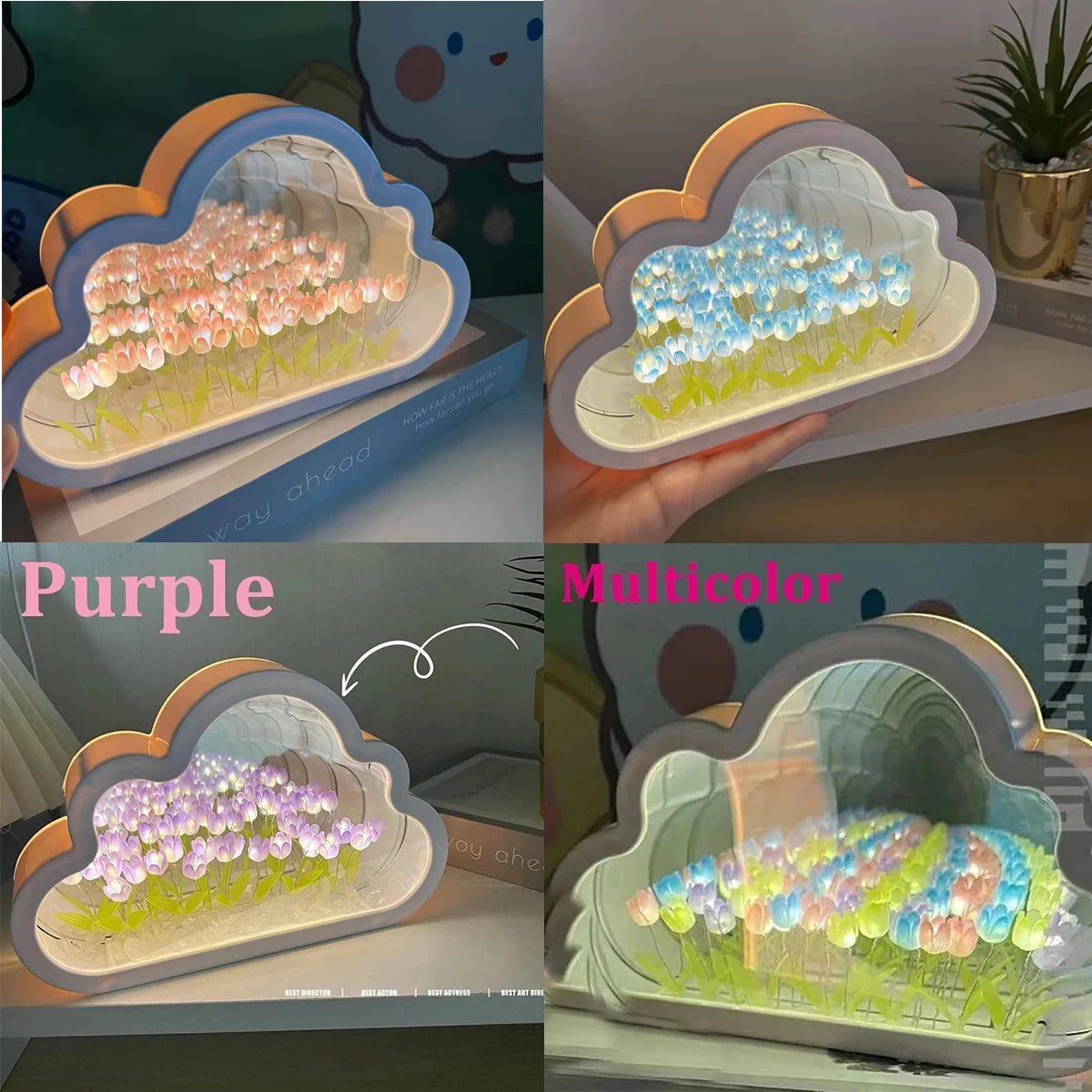 CloudGlow LED Tulip Table Lamp ATHLEXES