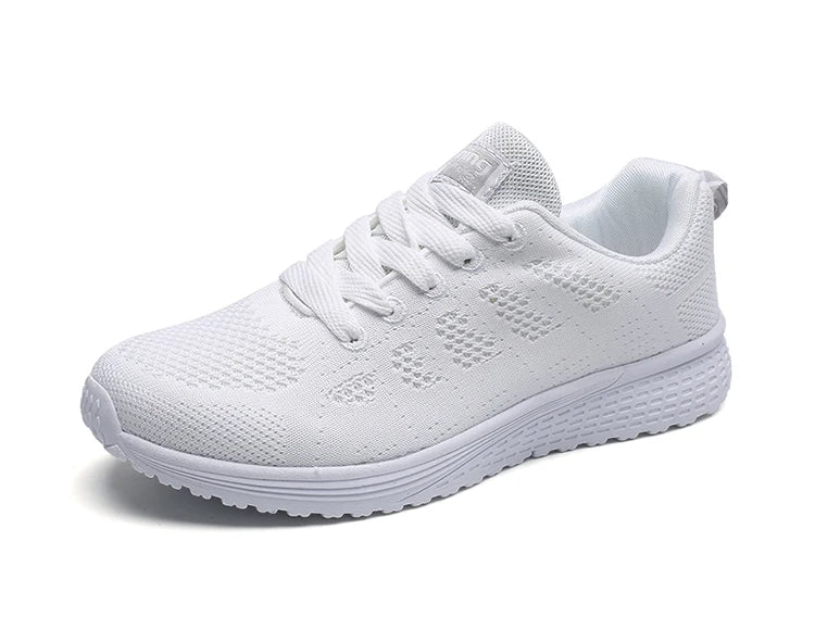 BreatheEasy Women's White Athletic Sneakers for Sport and Casual Wear ATHLEXES