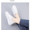 Elegant Lace-Up Women’s Embroidered White Sneakers ATHLEXES
