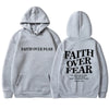 Faith Over Fear Inspirational Graphic Hoodie ATHLEXES