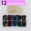 100pcs Mixed Size Plastic Safety Eyes for DIY Crochet Doll &Toy Accessories ATHLEXES