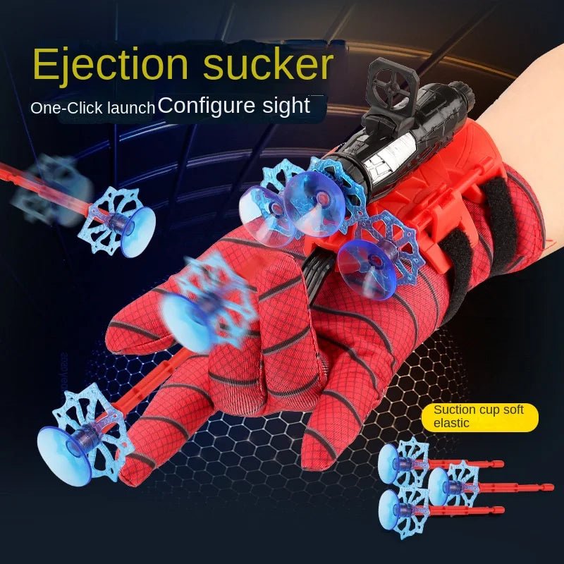 New for Spiderman Action Figure Anime Characters Children Toys Role Play Glove Launcher Set Wrist Toy Set Figures Hobbies ATHLEXES