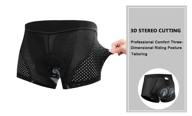 X-TIGER Men's 5D Gel Pad Cycling Shorts ATHLEXES