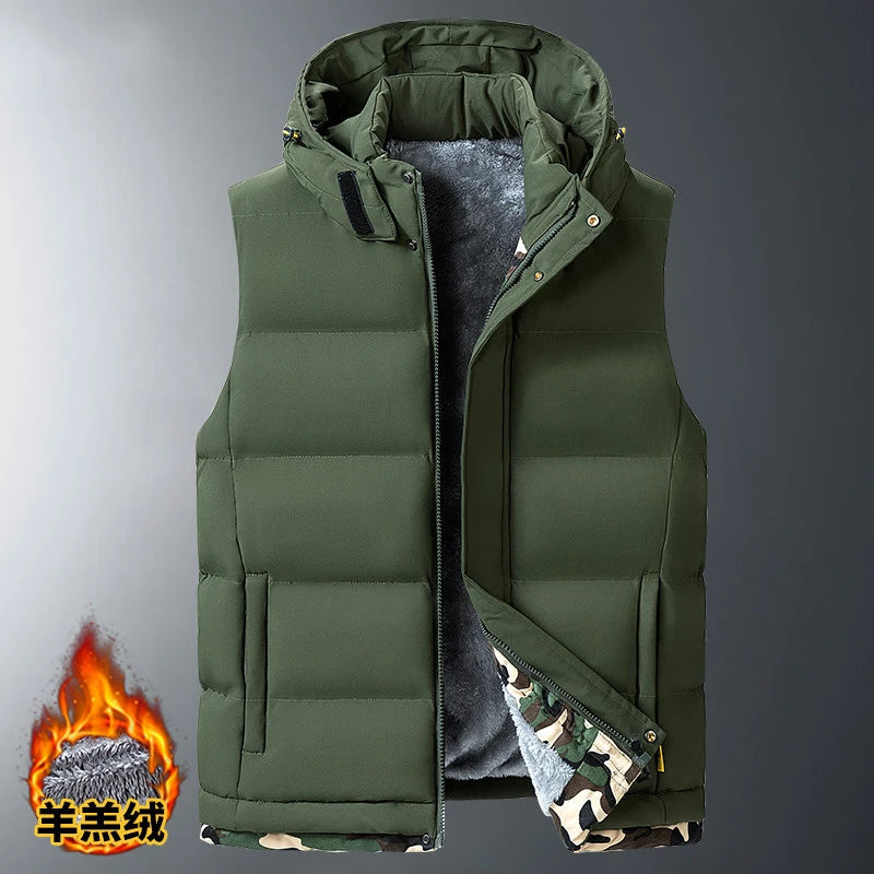 WarmthCraft Plus Size Fleece Liner Sleeveless Jacket for Men ATHLEXES