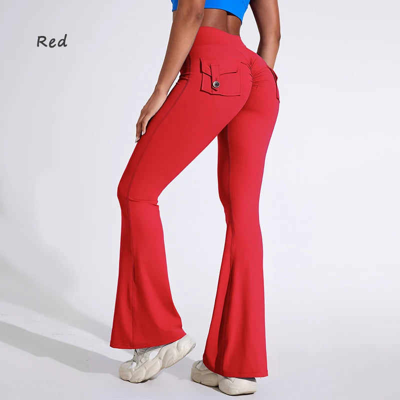 JoyFit High Waisted Bell Bottom Yoga Pants ATHLEXES