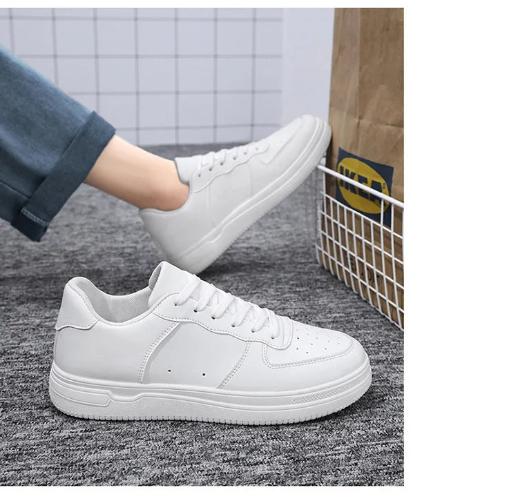 Cozok Breathable White Casual Sneakers for Men ATHLEXES