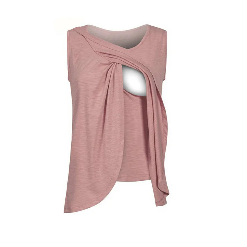 NurtureMaternity Side Button Nursing Tee ATHLEXES