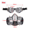 Gothic Steampunk Gas Mask with Goggles for Cosplay ATHLEXES