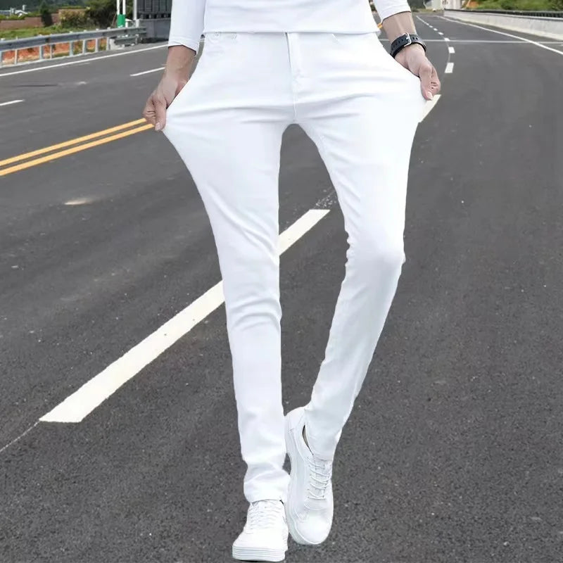 High Quality Slim Fit Denim Pencil Pants for Men ATHLEXES