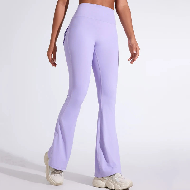 JoyFit High Waisted Bell Bottom Yoga Pants ATHLEXES