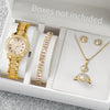 Diamond Elegance Quartz Watch Set for Women ATHLEXES