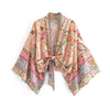 Happie Queens Boho Floral Kimono Bikini Cover-up ATHLEXES